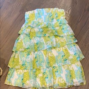 LILY PULITZER | Tiered Ruffle Fish Dress
